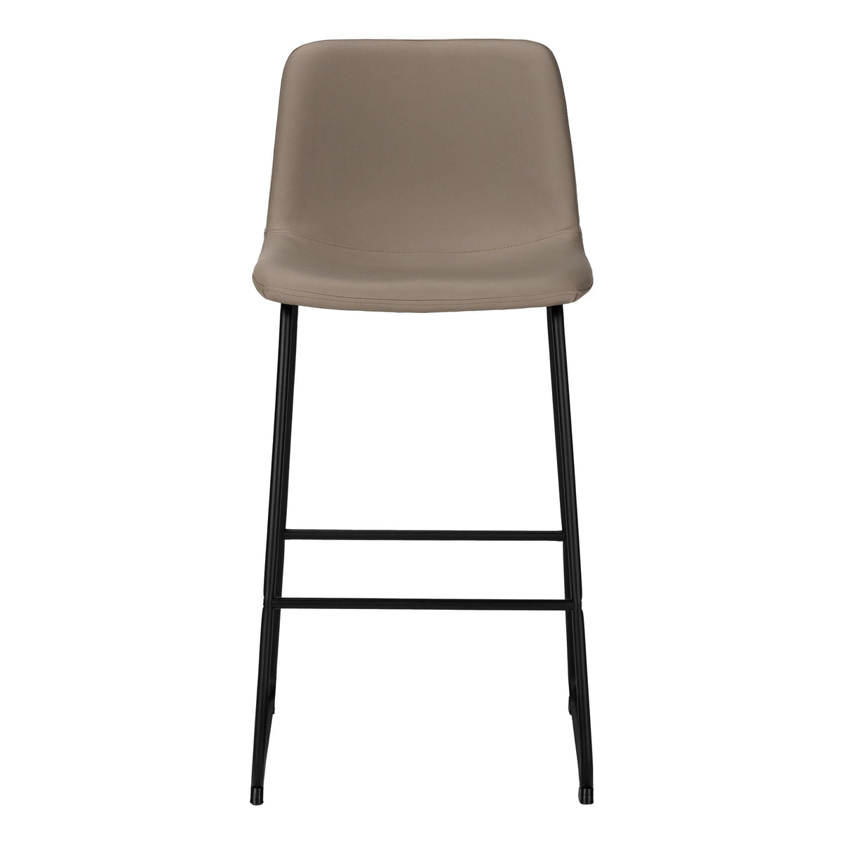 Upholstered Curved-Back Bar Stool