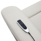 Marsha Light Gray Power Lift Recliner | Heat and Massage