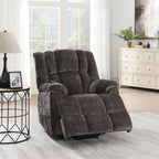 Brown Chenille Power Lift Recliner with Heat and Massage
