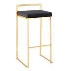 Fuji Contemporary Stackable Bar Stools, 2 or 3 Pieces