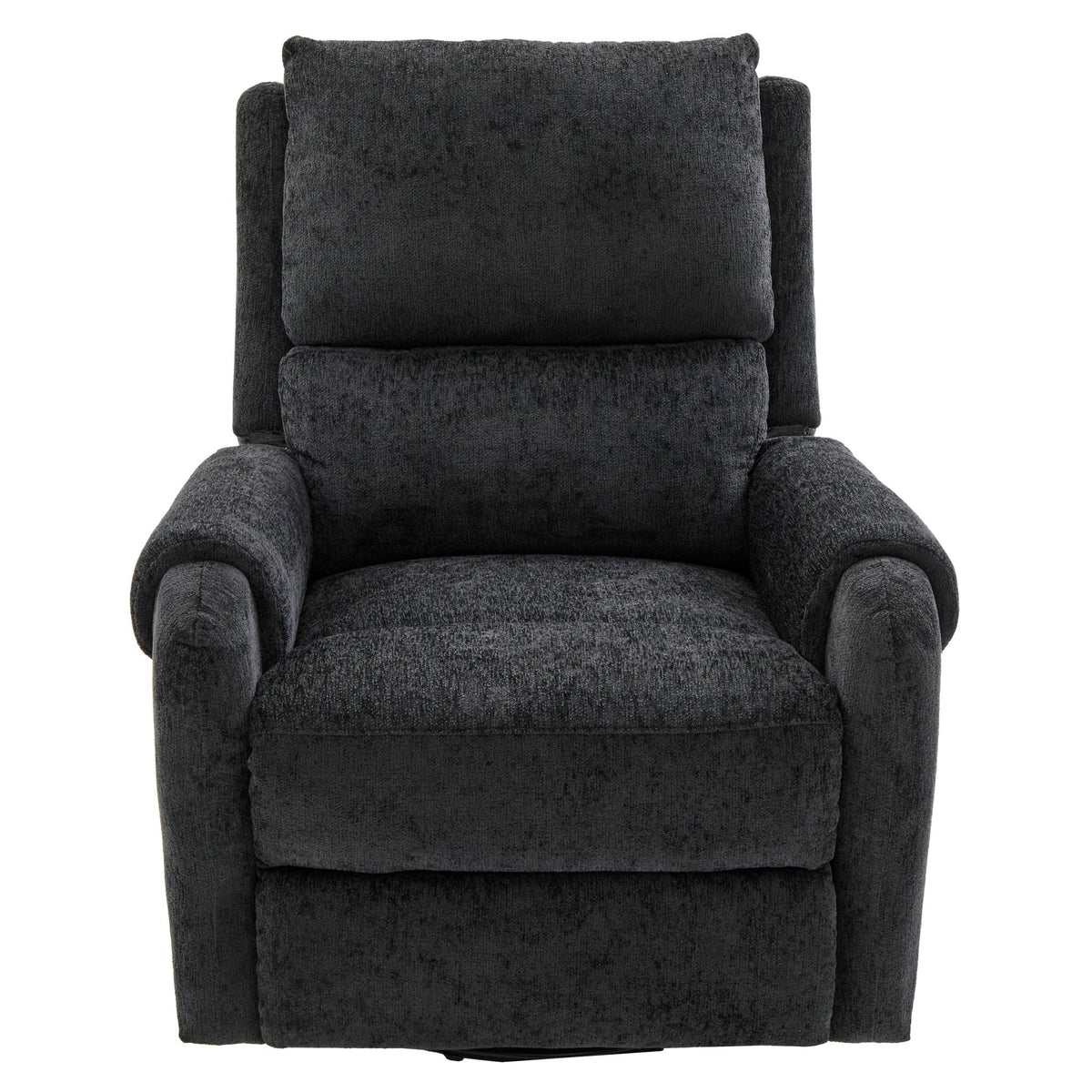 Swivel Rocker Recliner with 8-Mode Massage and Side Pocket