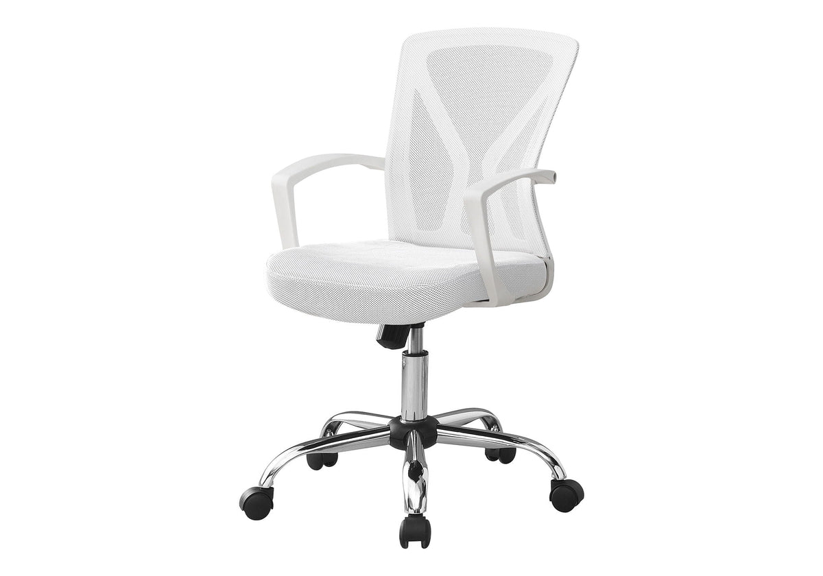 Adjustable Mid-Back Office Chair with Wide Padded Seat
