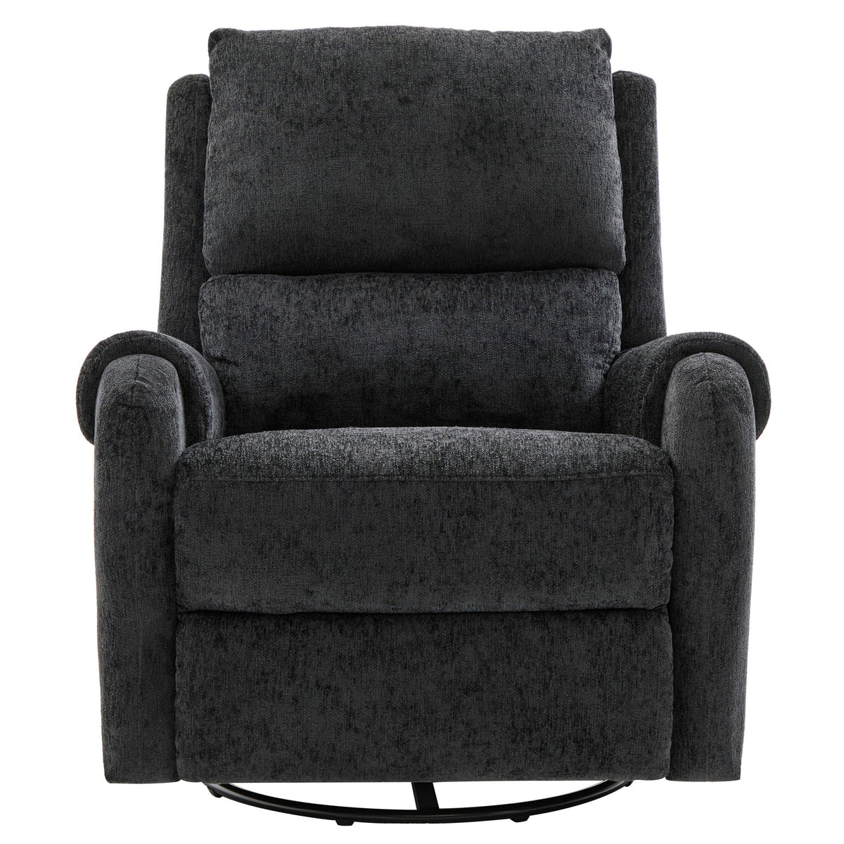 Swivel Rocker Recliner with 8-Mode Massage and Side Pocket