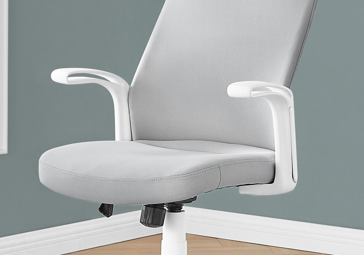 Adjustable High-Back Office Chair with Fixed Armrests