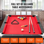 VEVOR 6.3 ft Folding Pool Table | Accessories Included