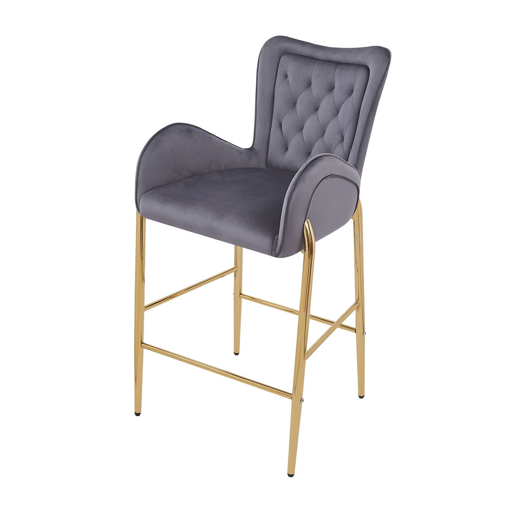 Fabric Counter Height Bar Stools (Set of 2)