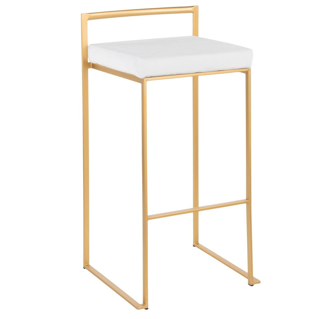Fuji Contemporary Stackable Bar Stools, 2 or 3 Pieces