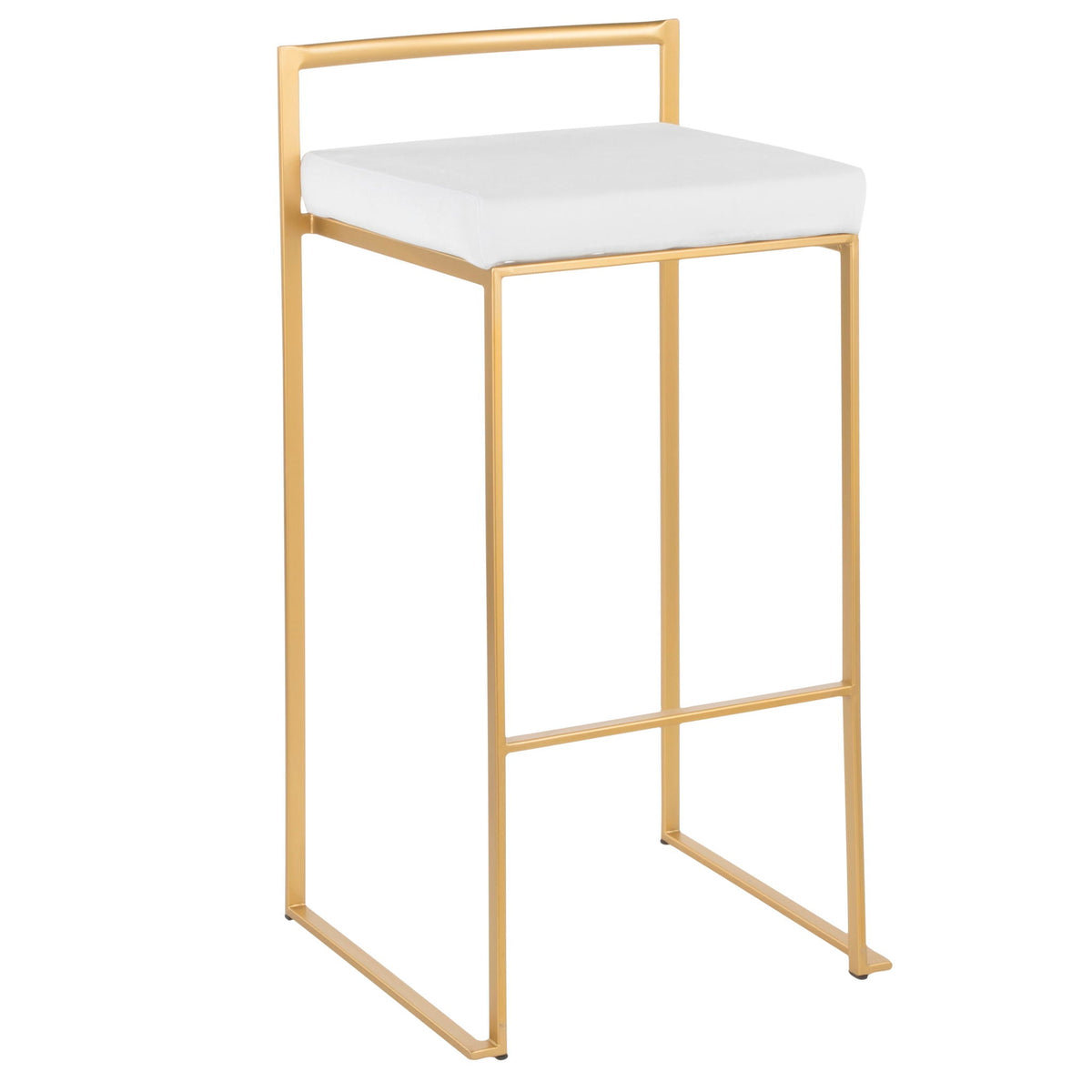 Fuji Contemporary Stackable Bar Stools, 2 or 3 Pieces