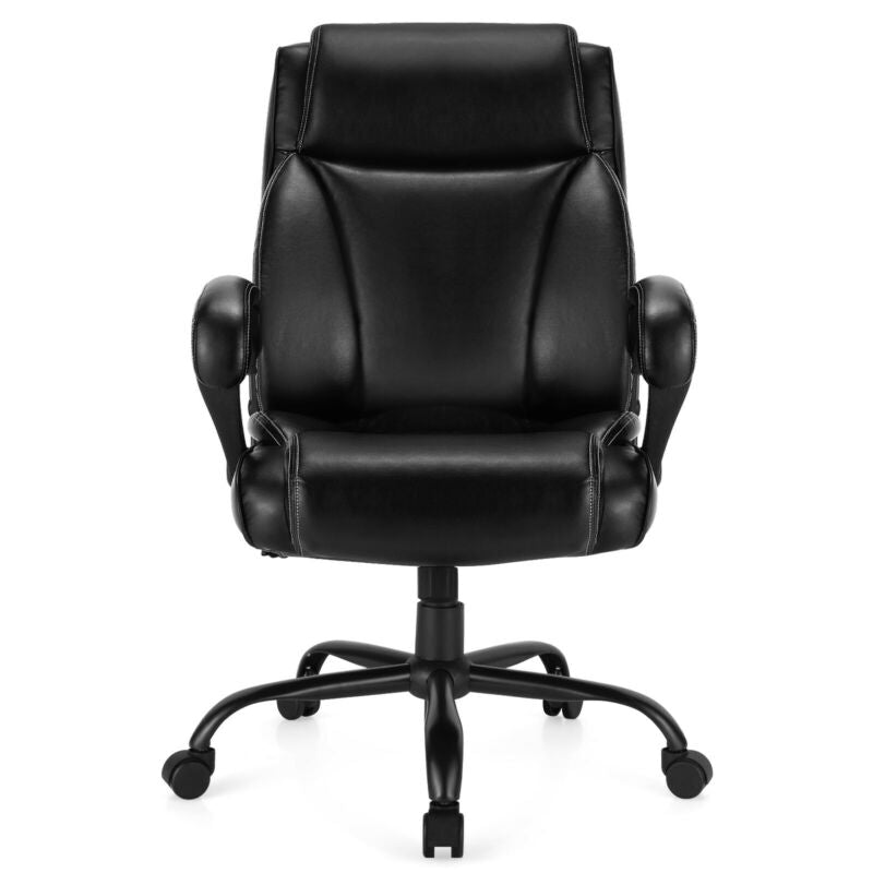 Big and Tall Adjustable High Back Leather Office Chair