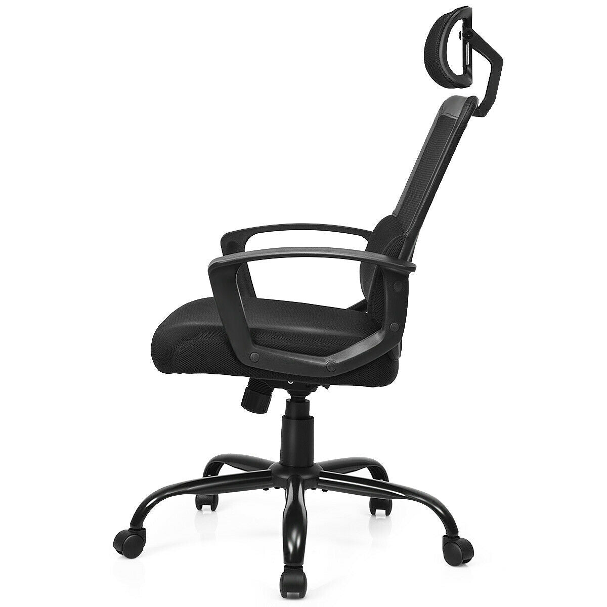 High-Back Mesh Office Chair with Adjustable Headrest