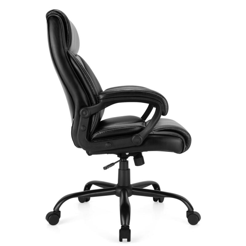 Big and Tall Adjustable High Back Leather Office Chair
