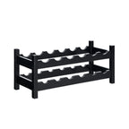 2-Tier 12 Bottles Bamboo Storage Shelf Wine Rack