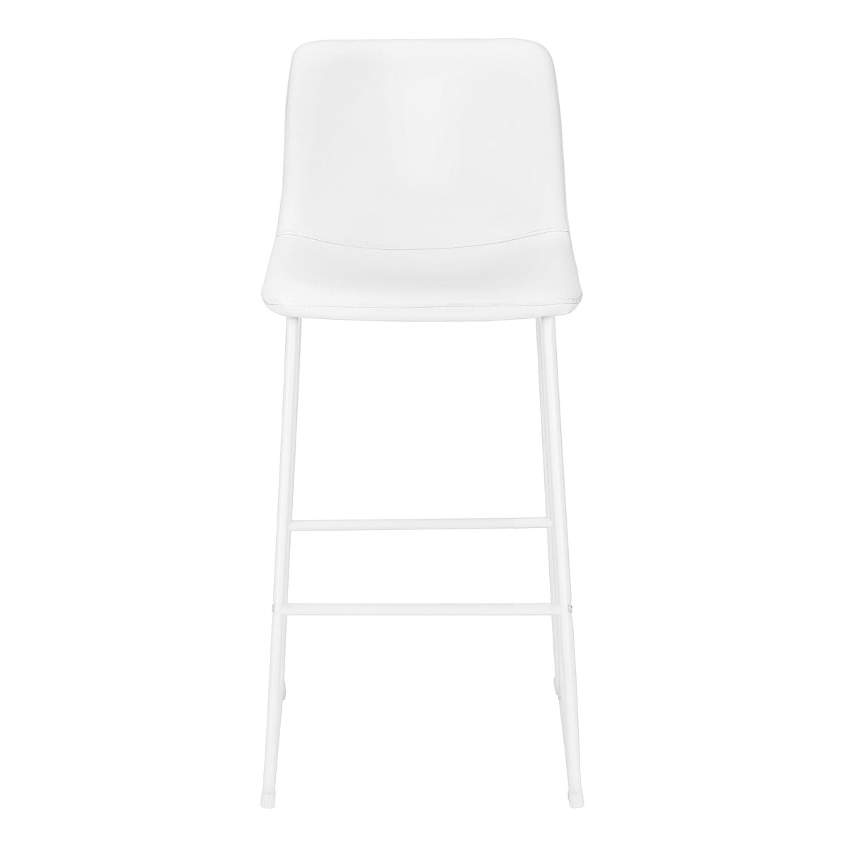 Upholstered Curved-Back Bar Stool