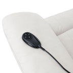Chriki Beige Power Lift Recliner with Heat and Massage