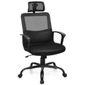 High-Back Mesh Office Chair with Adjustable Headrest