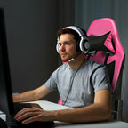 PU Leather Gaming Chair with USB Massage