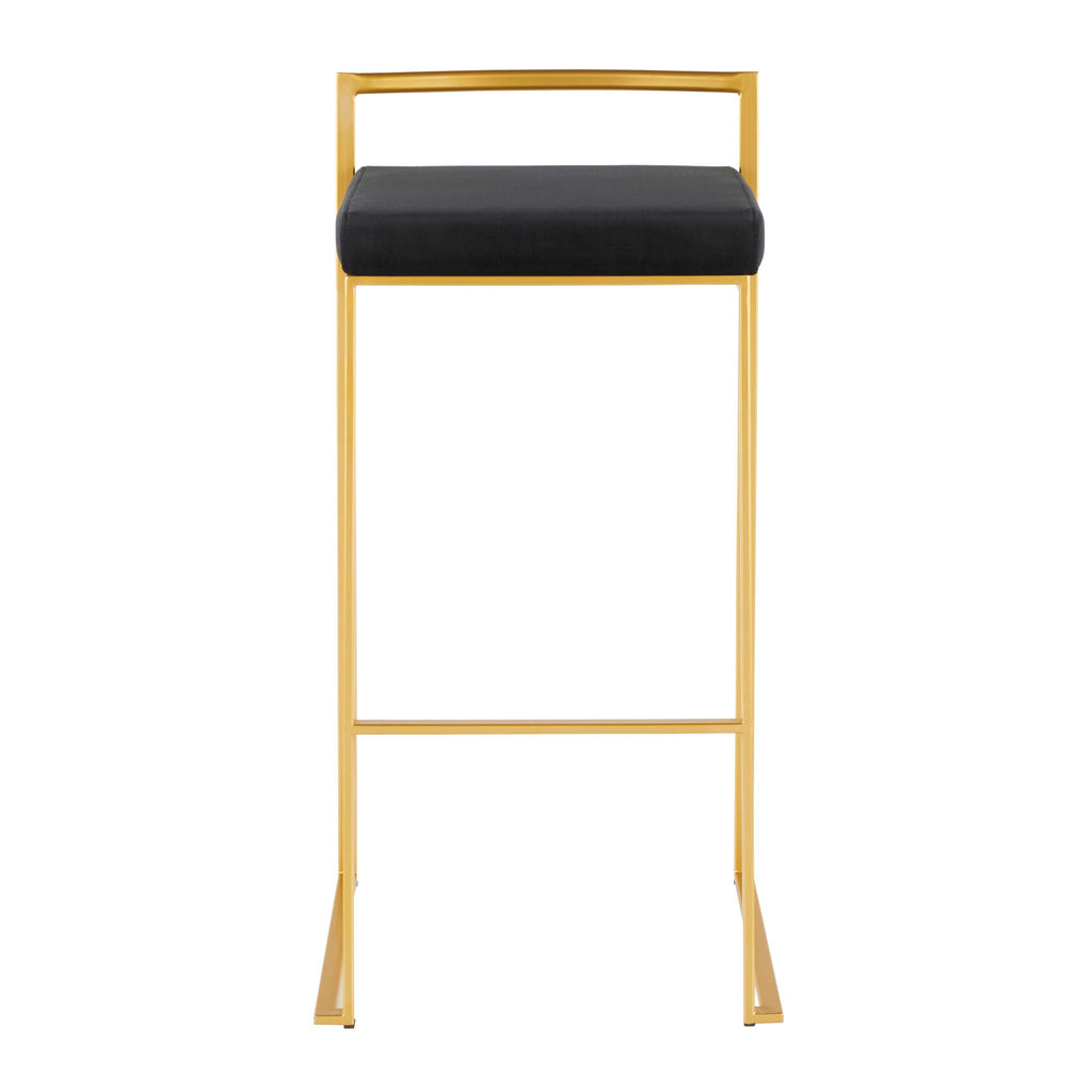Fuji Contemporary Stackable Bar Stools, 2 or 3 Pieces
