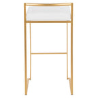 Fuji Contemporary Stackable Bar Stools, 2 or 3 Pieces
