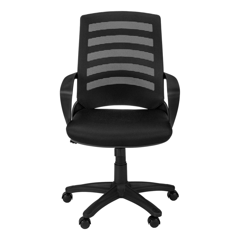 Adjustable Mid-Back Ladder-Back Office Chair
