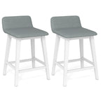 24 Inch Counter Height Bar Stools Set of 2 with Low Back