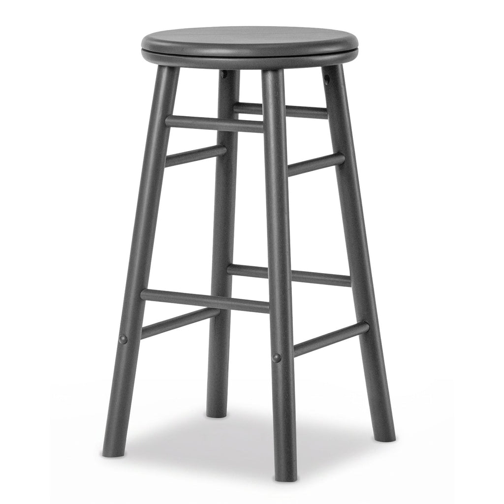 24" Swivel Bar Stools with Footrests - Set of 2