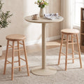 24" Swivel Bar Stools with Footrests - Set of 2