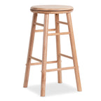 24" Swivel Bar Stools with Footrests - Set of 2