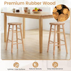 24" Swivel Bar Stools with Footrests - Set of 2