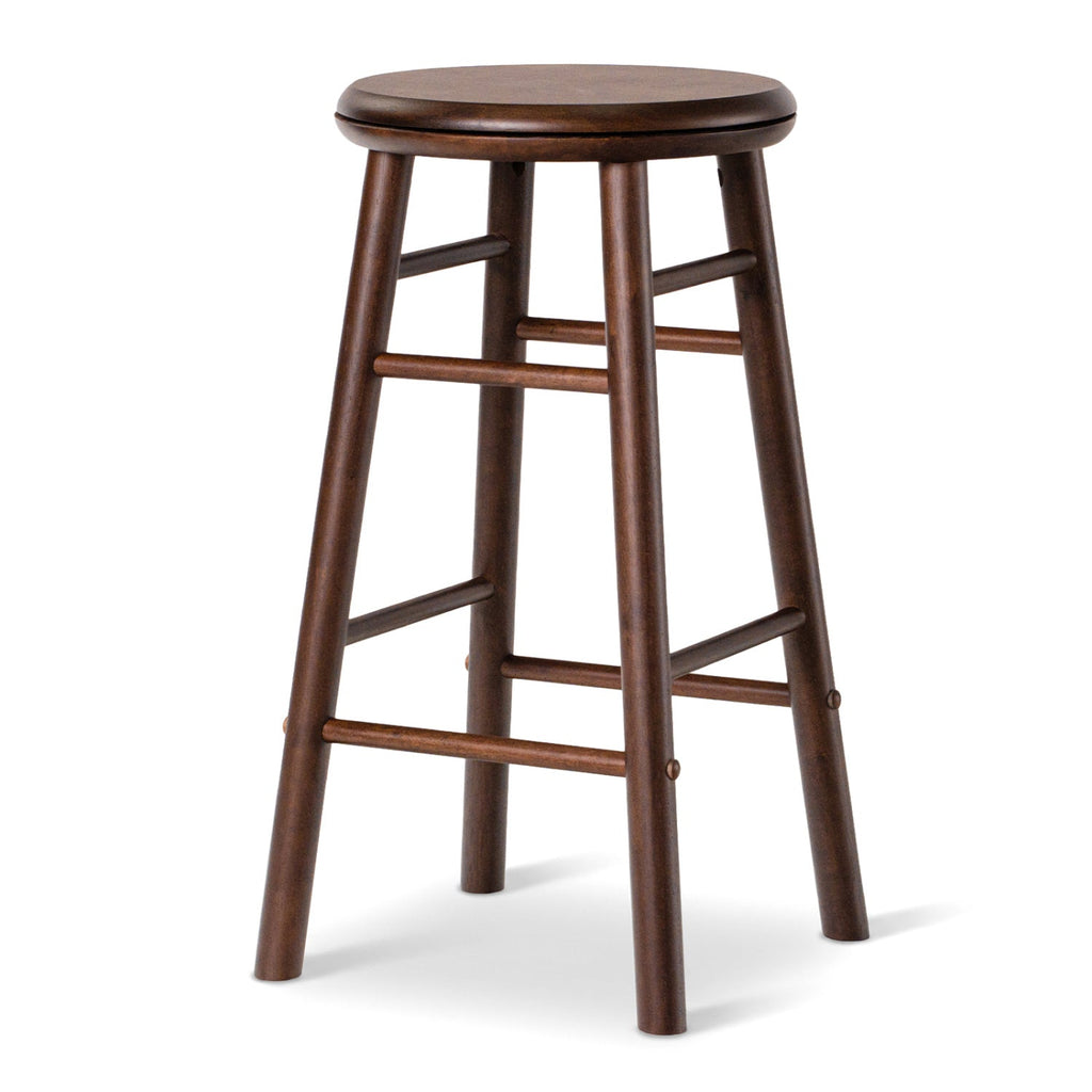 24" Swivel Bar Stools with Footrests - Set of 2