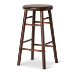 24" Swivel Bar Stools with Footrests - Set of 2