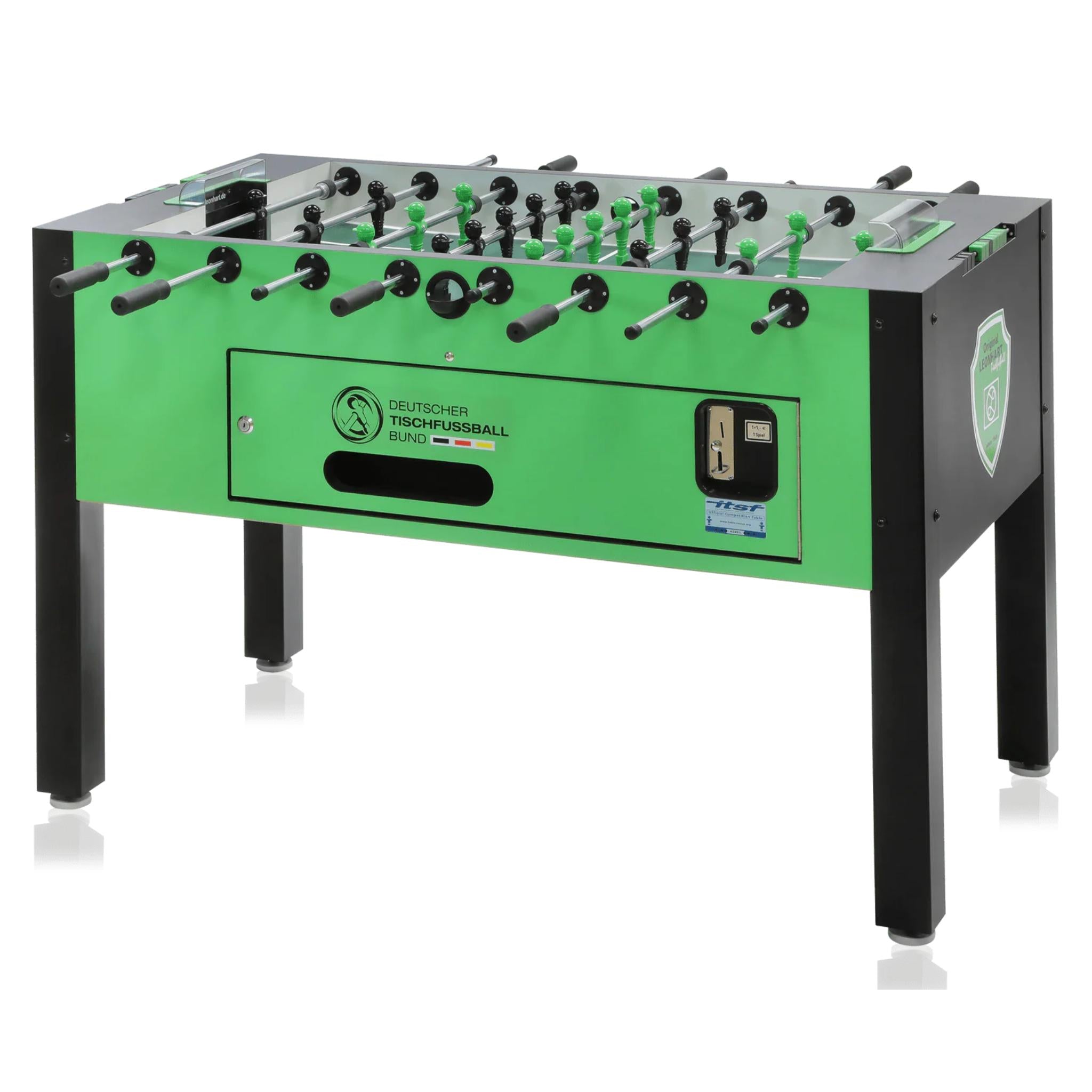 Leonhart Professional ITSF Coin-Op Foosball Table, Green