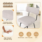 29 Inch Bar Height Upholstered Swivel Bar Stool Set of 2