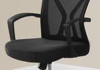 Adjustable Mid-Back Office Chair with Wide Padded Seat