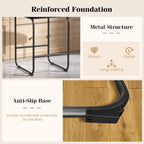 26 Inch Counter Height Bar Stools Set of 2 with Metal Frame and Footrest