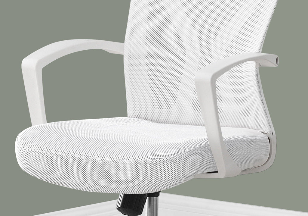 Adjustable Mid-Back Office Chair with Wide Padded Seat