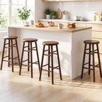 29" Swivel Bar Stools with Footrests - Set of 2