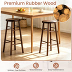 29" Swivel Bar Stools with Footrests - Set of 2