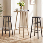 29" Swivel Bar Stools with Footrests - Set of 2