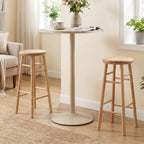 29" Swivel Bar Stools with Footrests - Set of 2