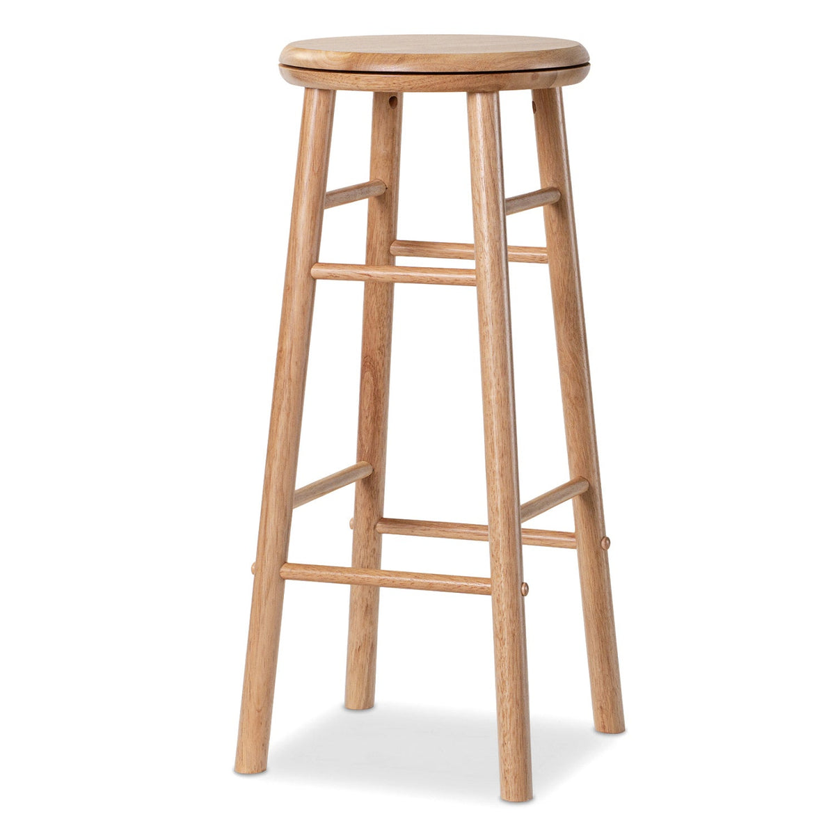 29" Swivel Bar Stools with Footrests - Set of 2