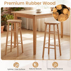29" Swivel Bar Stools with Footrests - Set of 2
