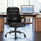 Big and Tall Adjustable High Back Leather Office Chair