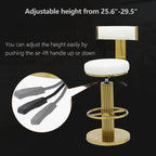 White Counter Height Bar Stools With Adjustable Height