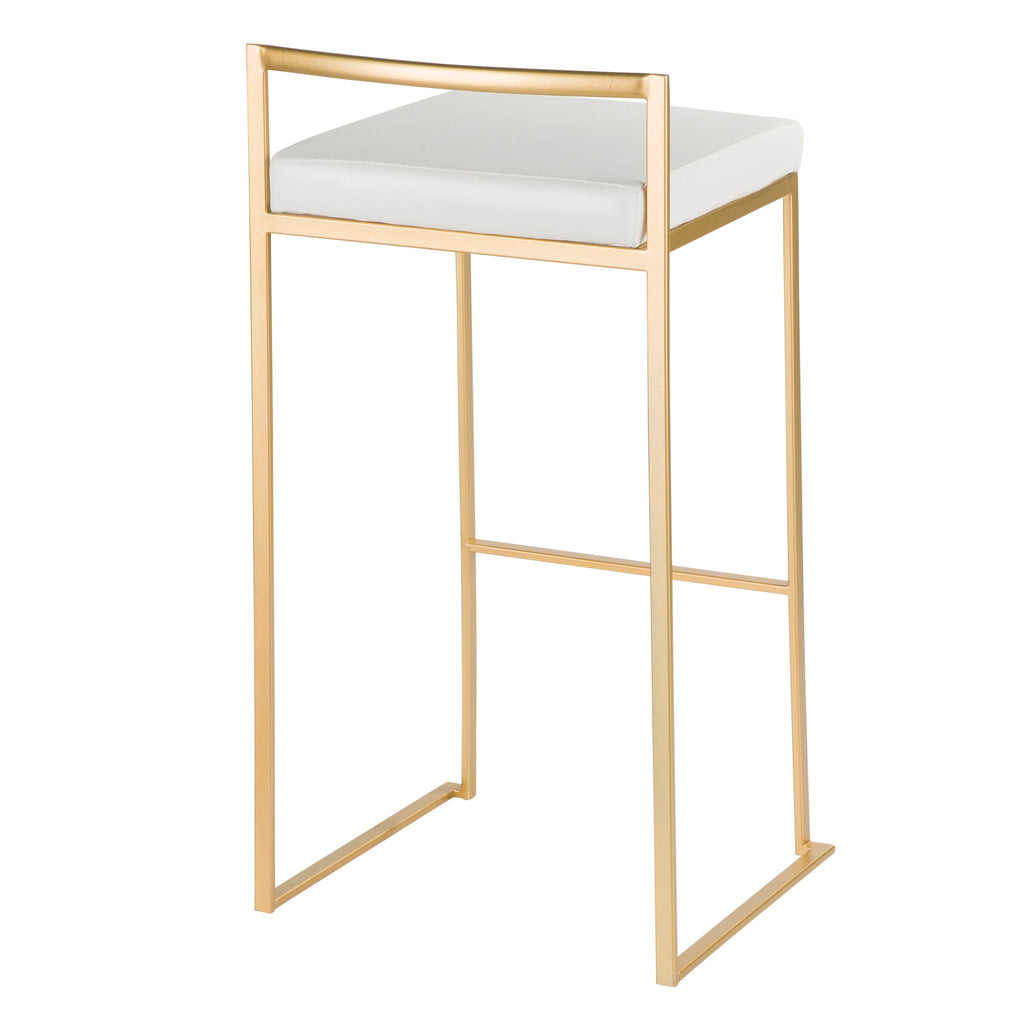 Fuji Contemporary Stackable Bar Stools, 2 or 3 Pieces
