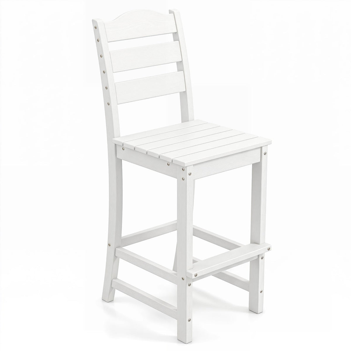 Counter-Height Bar Stool with Back and Footrest - 30"