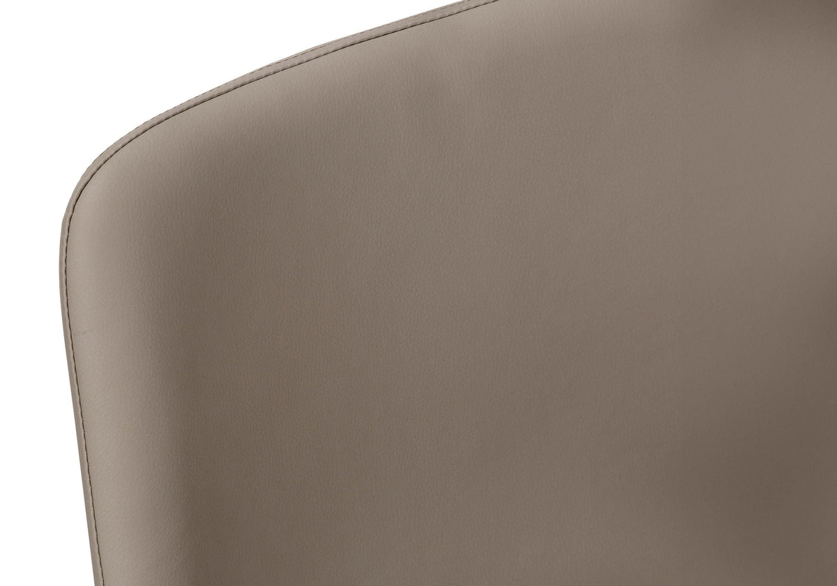 Upholstered Curved-Back Bar Stool