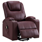 Macklin Power Lift Recliner with Heat, Massage, and Dual Cup Holders