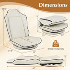 360° Swivel Floor Gaming Chair with Adjustable Backrest