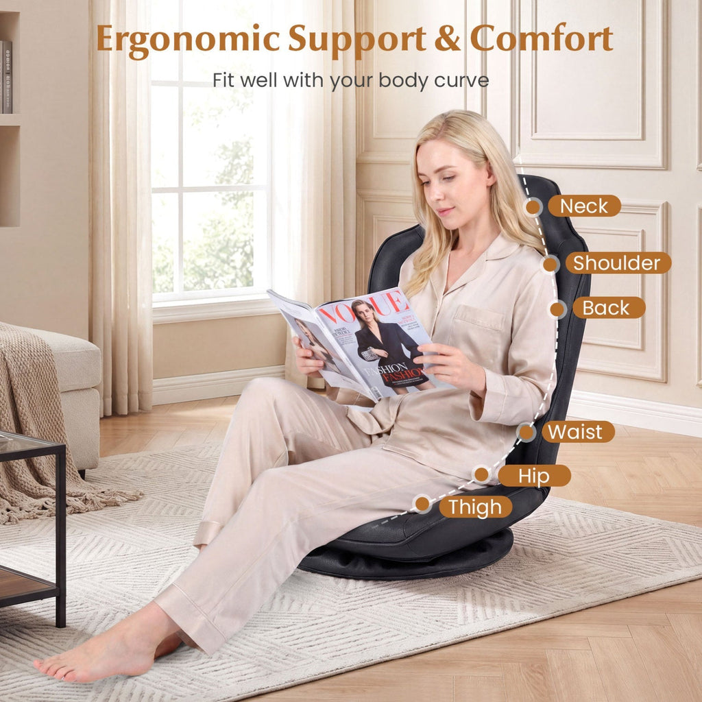 360° Swivel Floor Gaming Chair with Adjustable Backrest