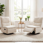 360° Swivel Rocking Chair with Cushioned Back for Living Room